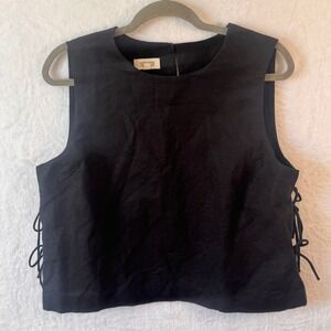 Haven Well Within Tank Top Side Lace Up Size L Black Women